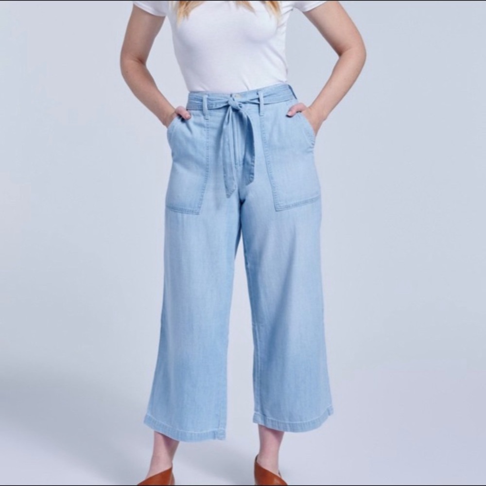 Seven7 Wide Leg Belted Pants